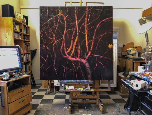 光影与质感的诗篇 油画风景中的艺术之美与影视美术的置景之道